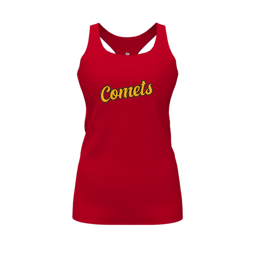 [FT0TRBRD-FYS-LOGO1] Decker Racerback Tank Top (Female Youth S, Red, Logo 1)