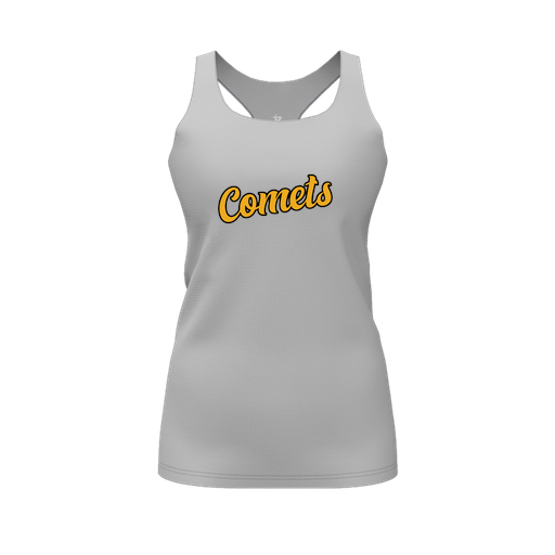 [FT0TRBGY-FYS-LOGO1] Decker Racerback Tank Top (Female Youth S, Gray, Logo 1)