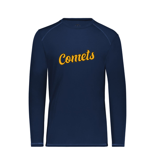 [6845.065.S-LOGO1] Men's SoftTouch Long Sleeve (Adult S, Navy, Logo 1)