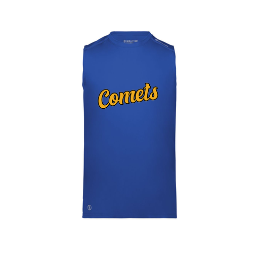 [222593.060.S-LOGO1] Men's CoolDry TankTop (Adult S, Royal, Logo 1)