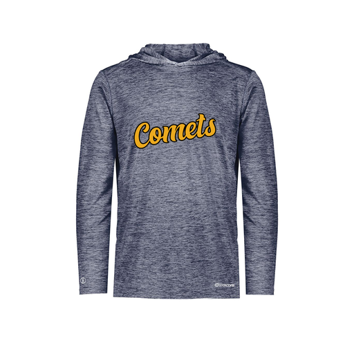 [FOLHCGNV-YS-LOGO1] Decker Youth Charge Hoodie (Youth S, Navy, Logo 1)